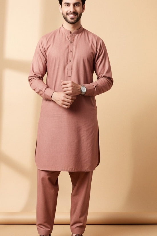 Premium look Khaddar karandi Winter collections - Rose Wood