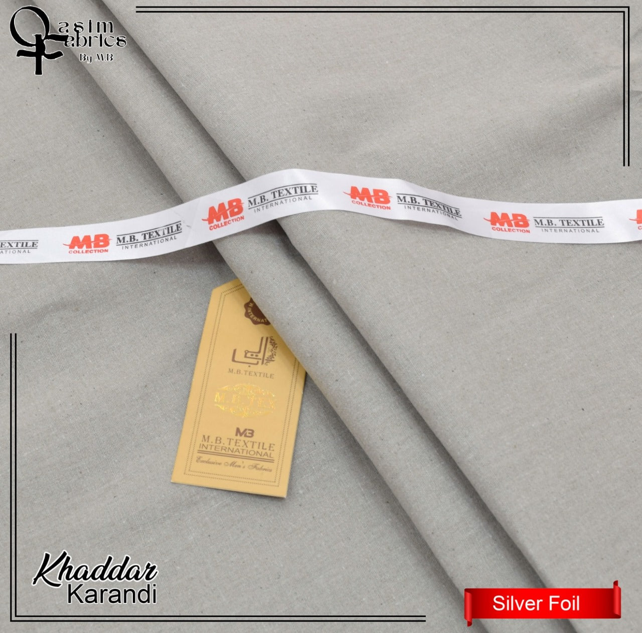 Premium look Khaddar karandi Winter collections - Silver Foil