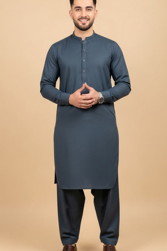 Unstitched Premium Fabric for the Modern Man - Blue