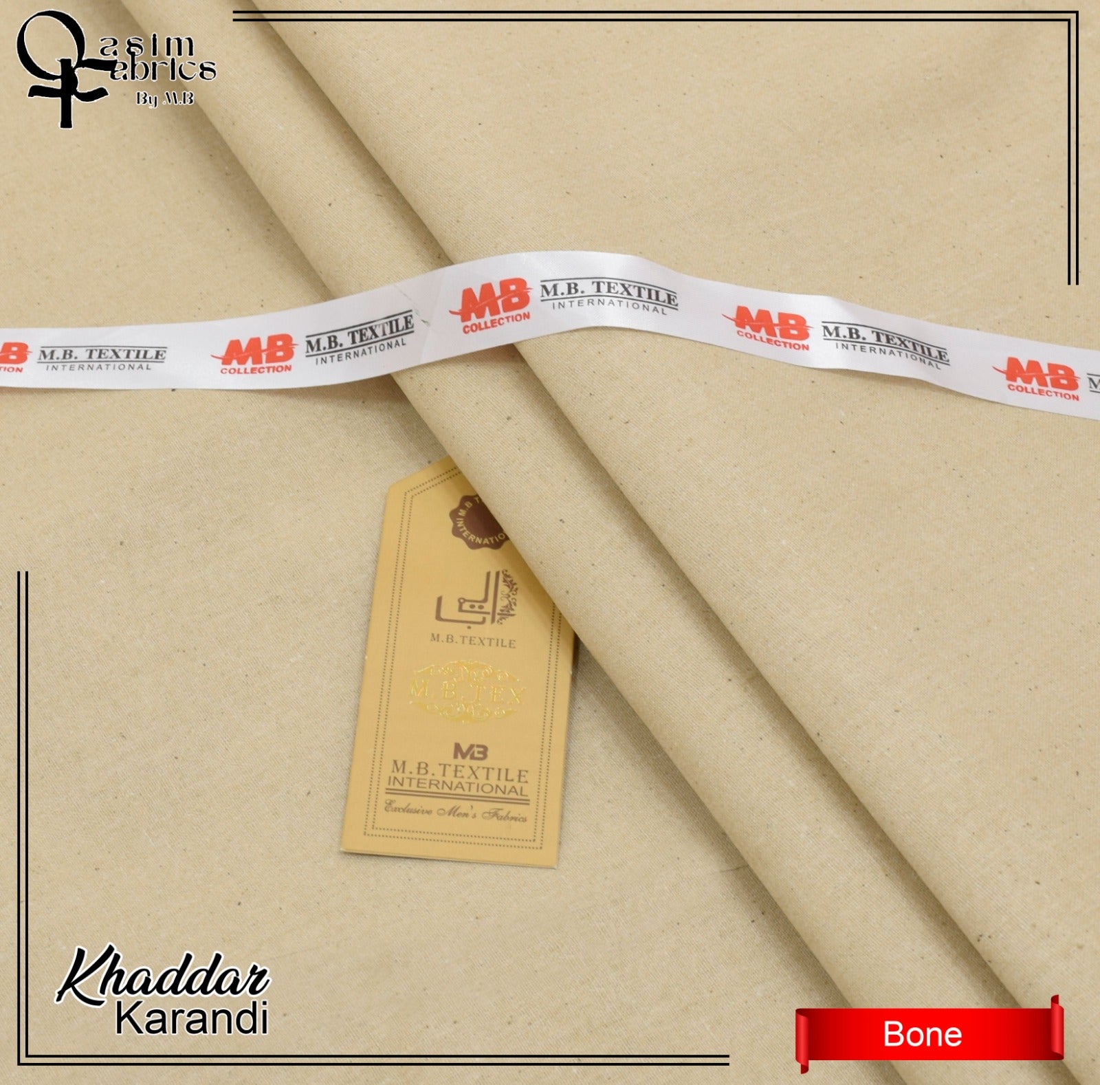 Premium look Khaddar karandi Winter collections - Bone