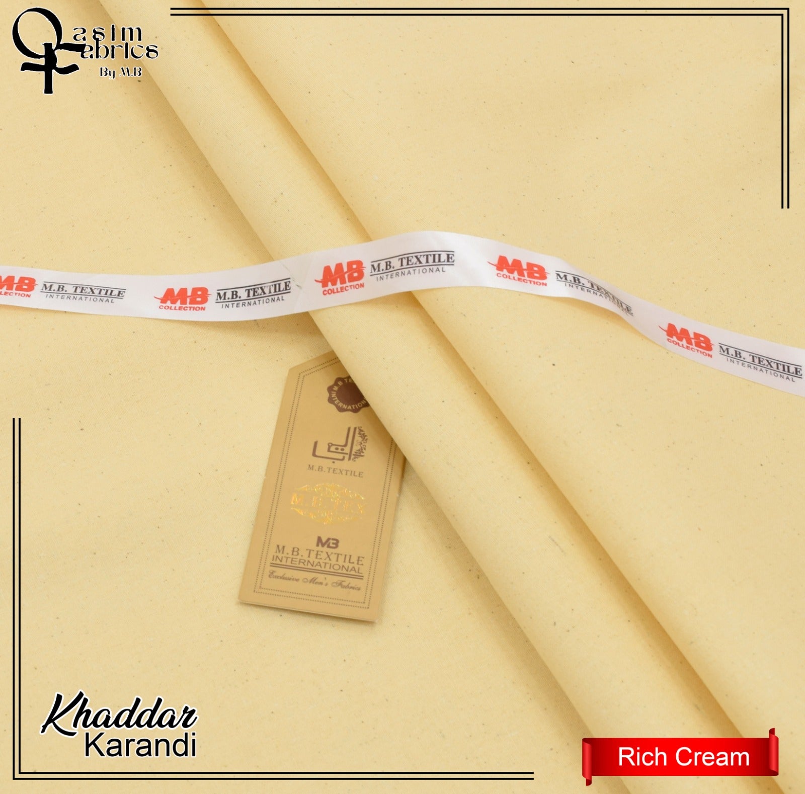 Premium look Khaddar karandi Winter collections - Rich Cream