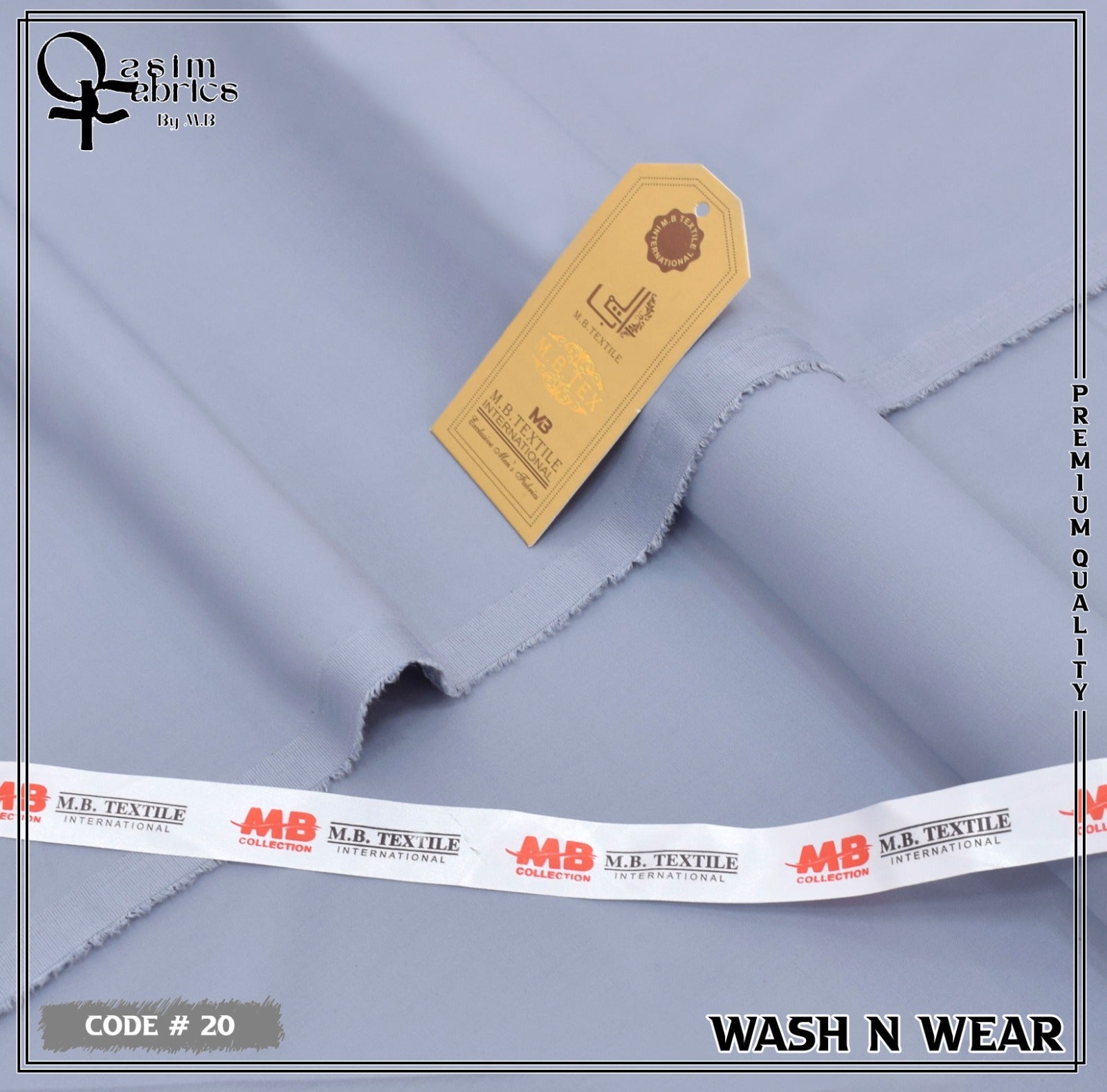 Unstitched Premium Fabric for the Modern Man -powder blue