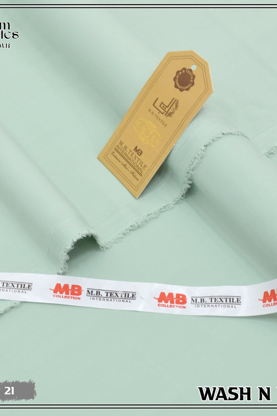 Unstitched Premium Fabric for the Modern Man -mint green