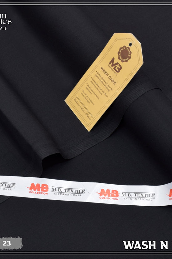 Unstitched Premium Fabric for the Modern Man -classic black