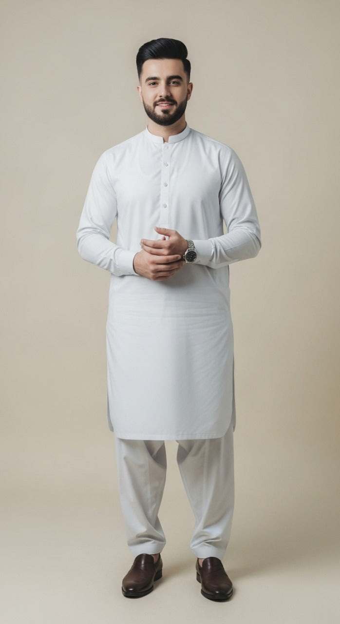 PREMIUM BOSKI FABRIC By M.B - Pearl White