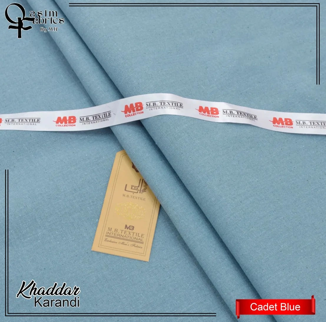 Premium look Khaddar karandi Winter collections - Cadet Blue