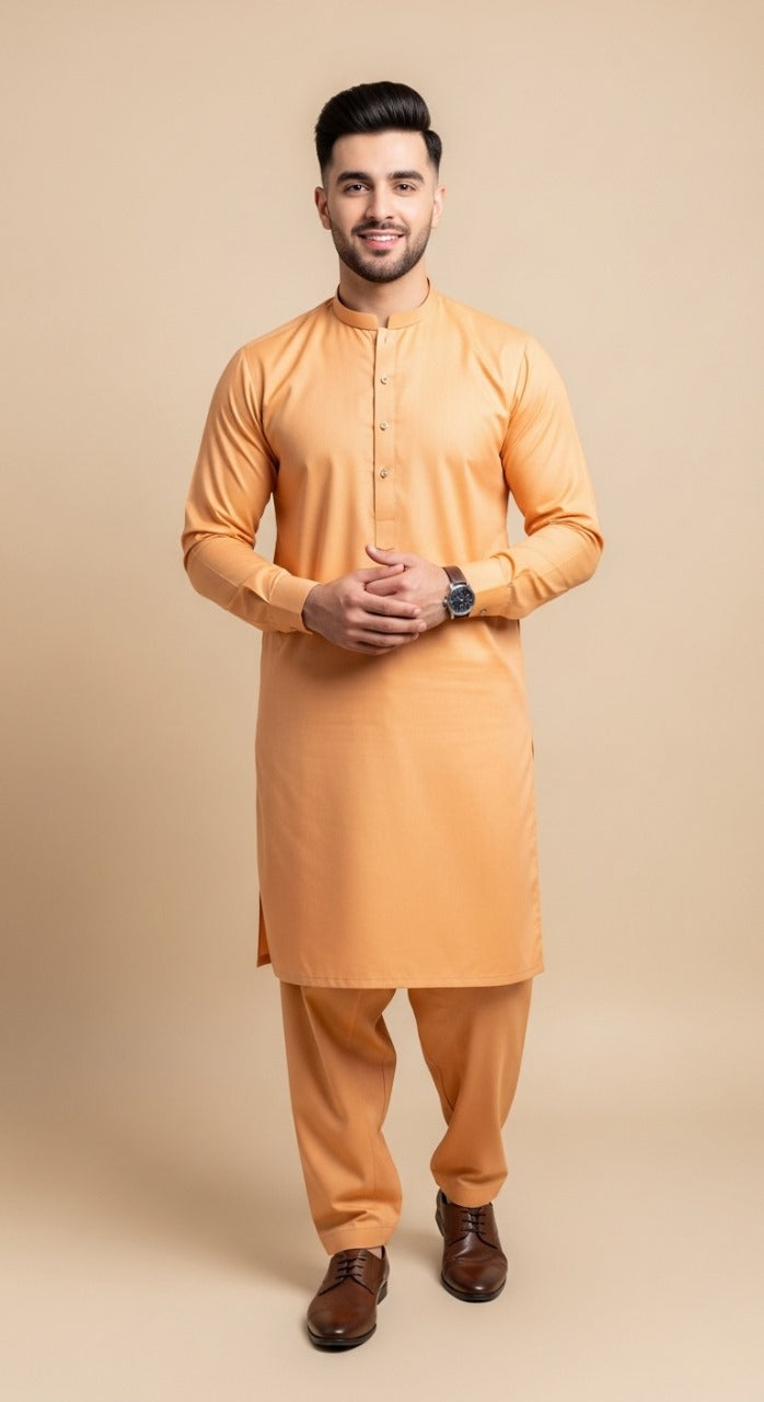 Premium look Khaddar karandi Winter collections - Golden