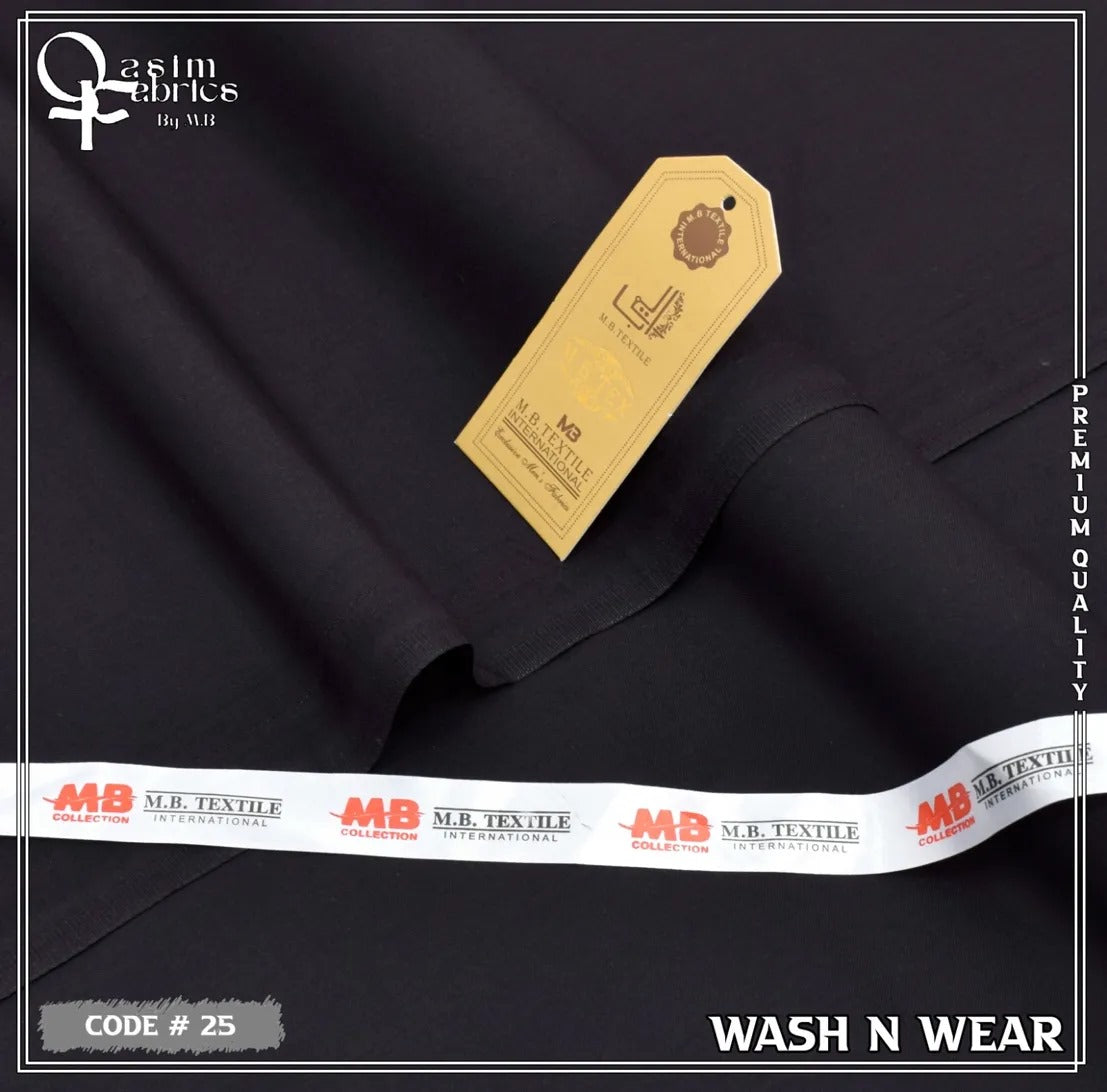 Unstitched Premium Fabric for the Modern Man - Jet black