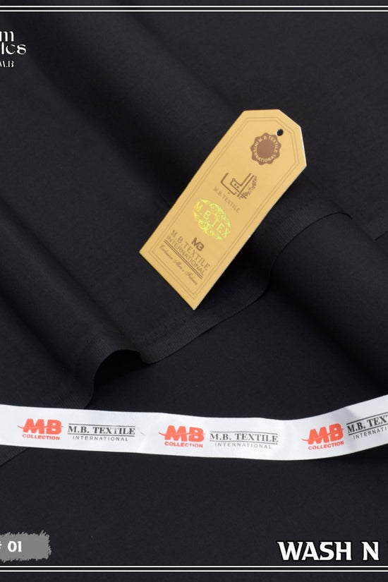 Unstitched Premium Fabric for the Modern Man - Black