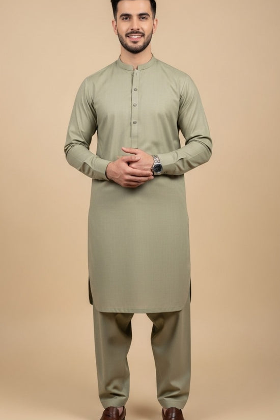 Premium look Khaddar karandi Winter collections - Lite Pistachio