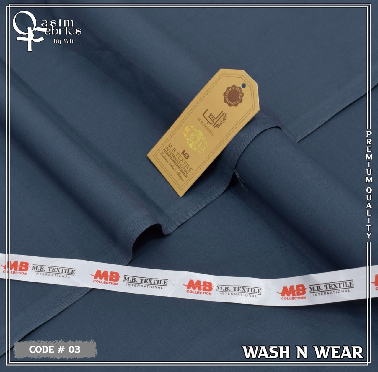 Unstitched Premium Fabric for the Modern Man - Blue