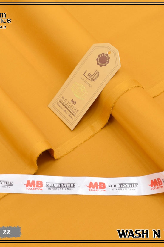 Unstitched Premium Fabric for the Modern Man - Golden Yellow