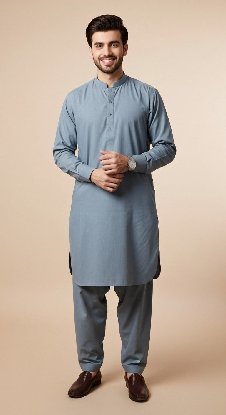 Unstitched Premium Fabric for the Modern Man - Slate Gray