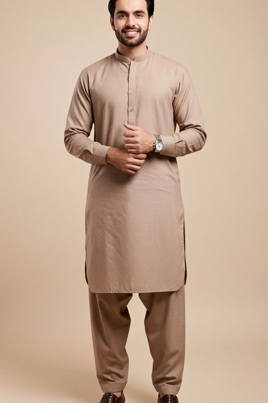 Unstitched Premium Fabric for the Modern Man - Warm Taupe