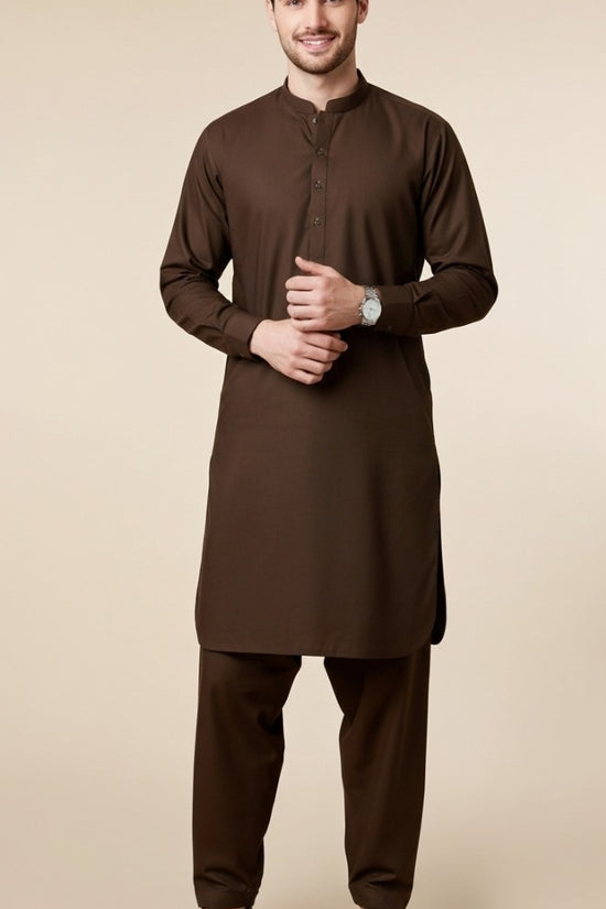 Unstitched Premium Fabric for the Modern Man - Dark Brown