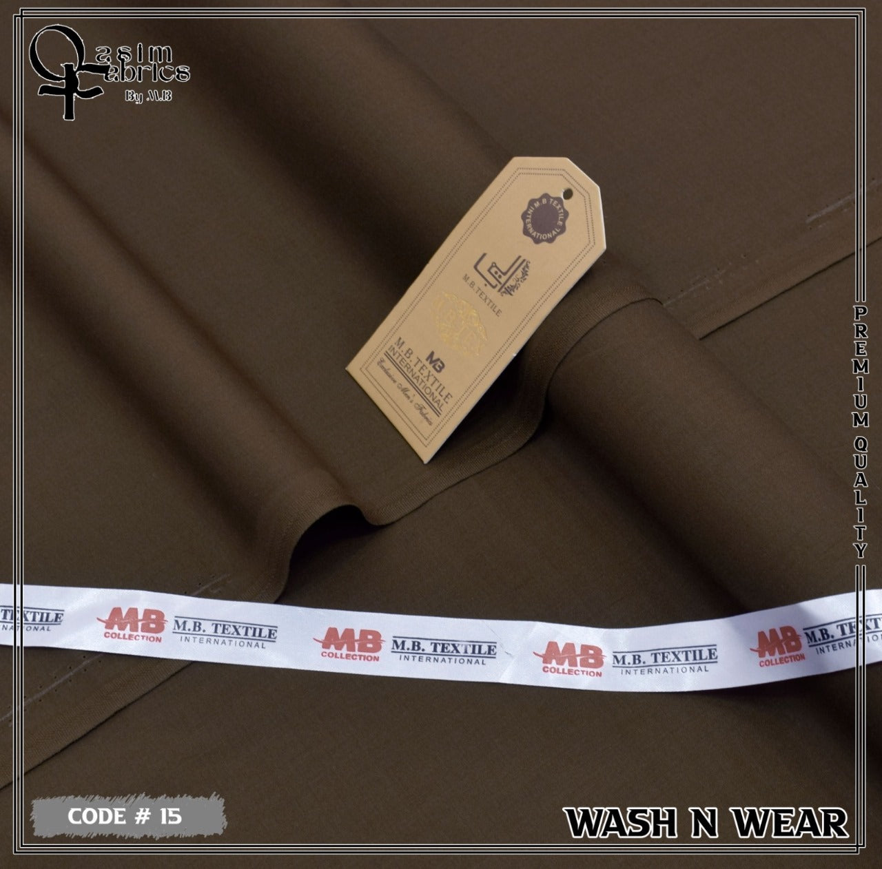 Unstitched Premium Fabric for the Modern Man - Dark Brown