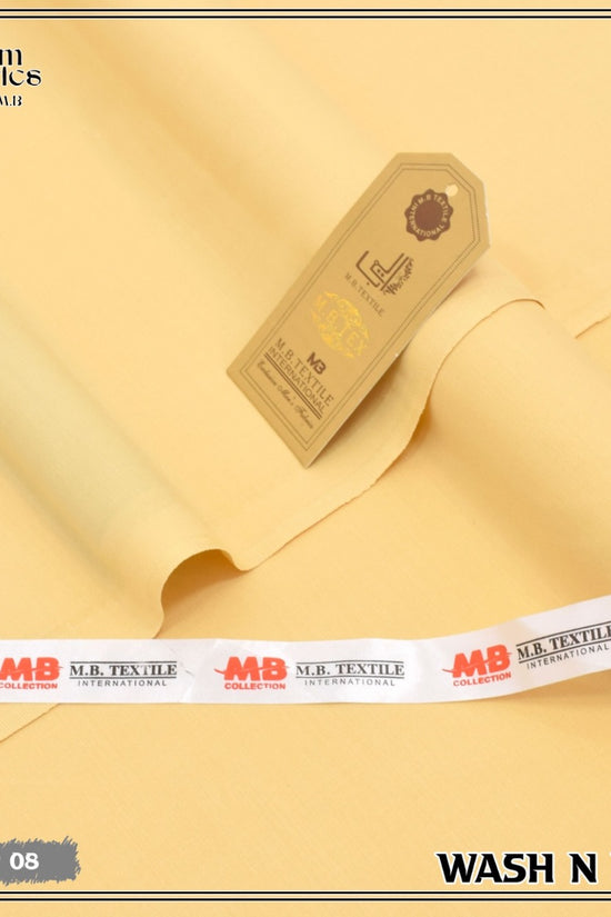 Unstitched Premium Fabric for the Modern Man - Cream Yellow