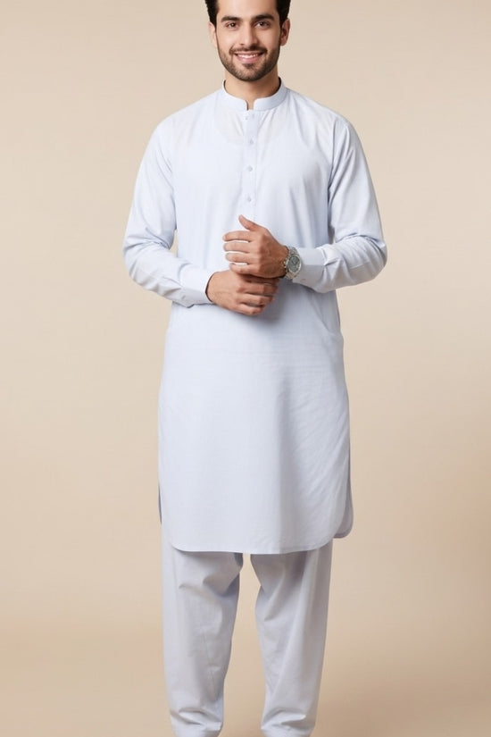 Unstitched Premium Fabric for the Modern Man - Ghost White