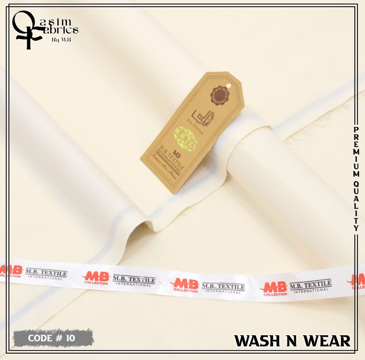 Unstitched Premium Fabric for the Modern Man - OFF White