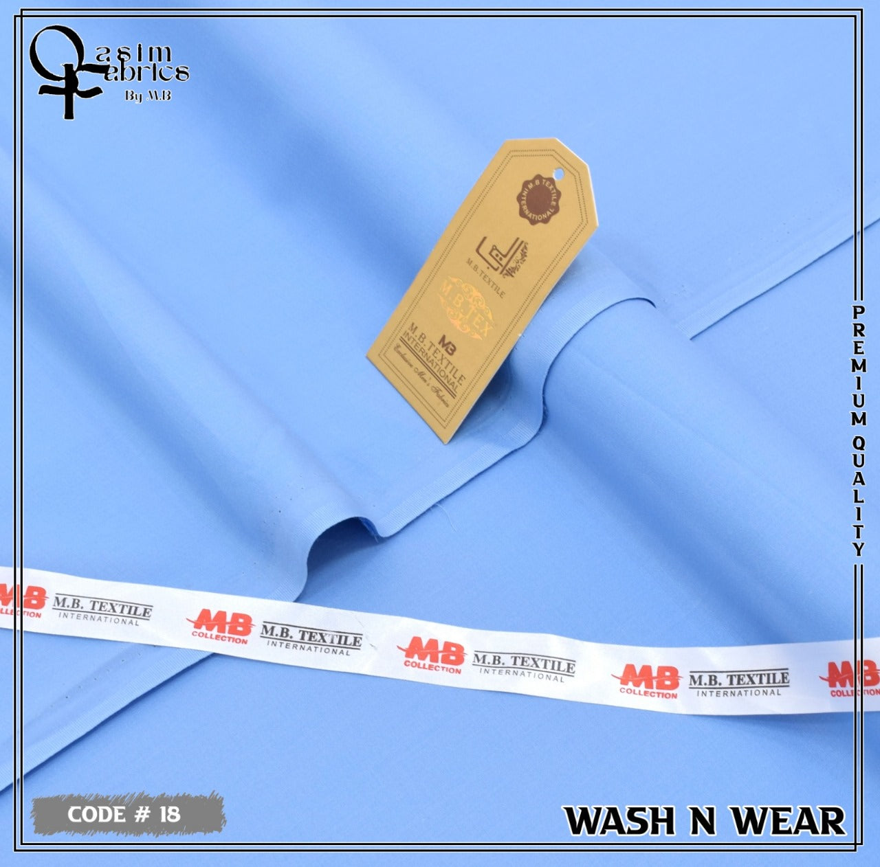 Unstitched Premium Fabric for the Modern Man - Light Sky Blue