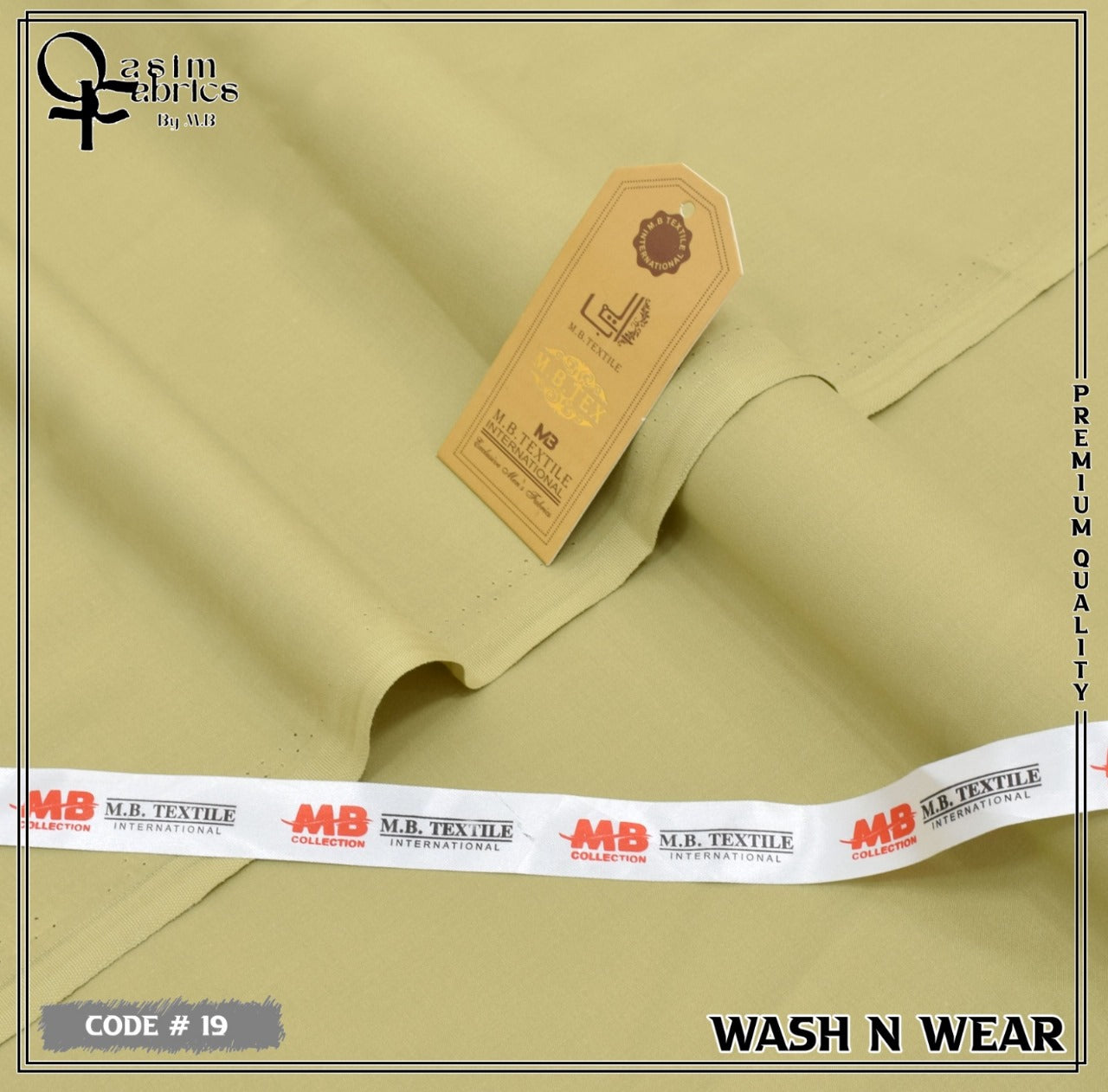 Unstitched Premium Fabric for the Modern Man - light olive green