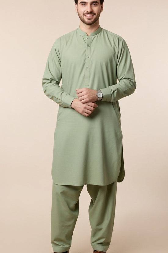 Unstitched Premium Fabric for the Modern Man - Pista Green