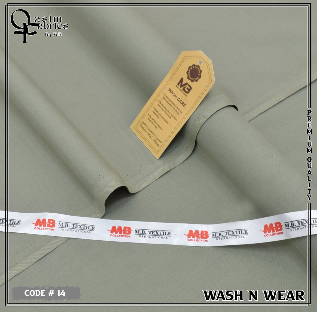 Unstitched Premium Fabric for the Modern Man - light green