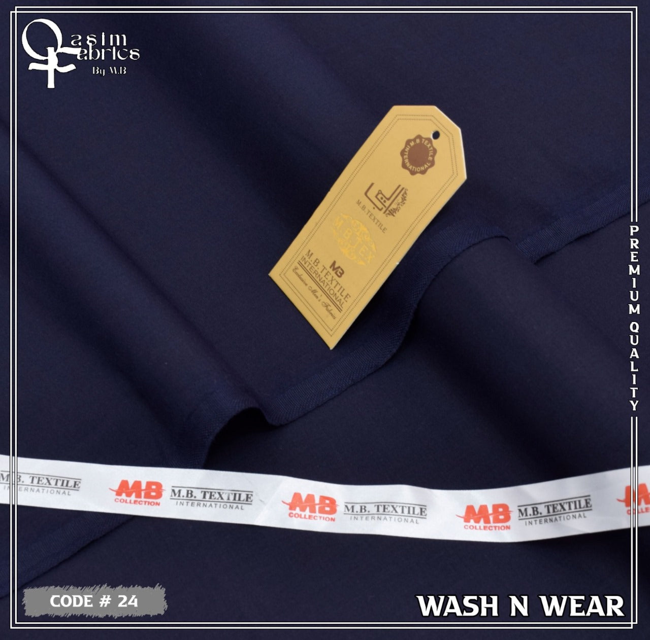 Unstitched Premium Fabric for the Modern Man - Navy Blue