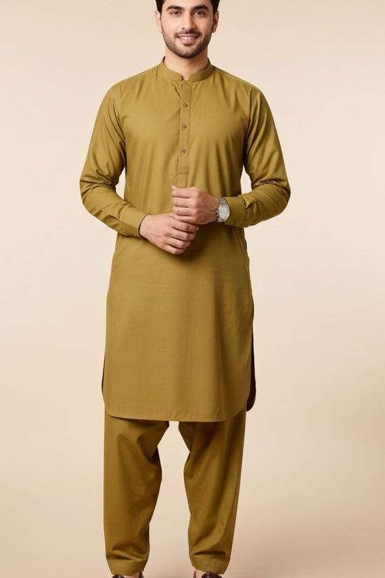 Unstitched Premium Fabric for the Modern Man - Golden