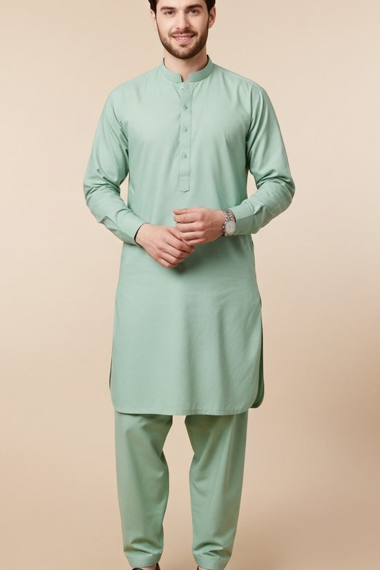 Unstitched Premium Fabric for the Modern Man -mint green