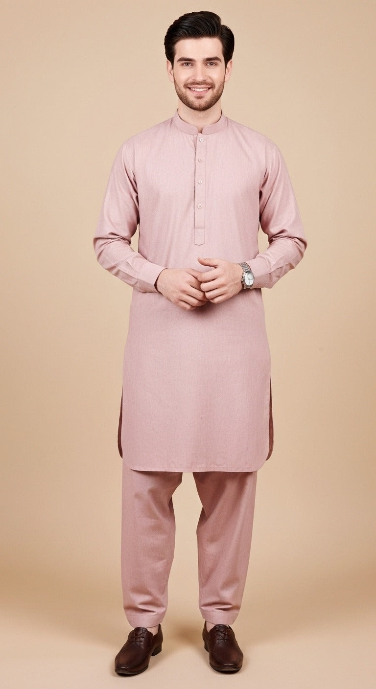 Premium look Khaddar karandi Winter collections - Turkish pink