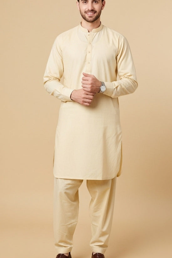 Premium look Khaddar karandi Winter collections - Rich Cream