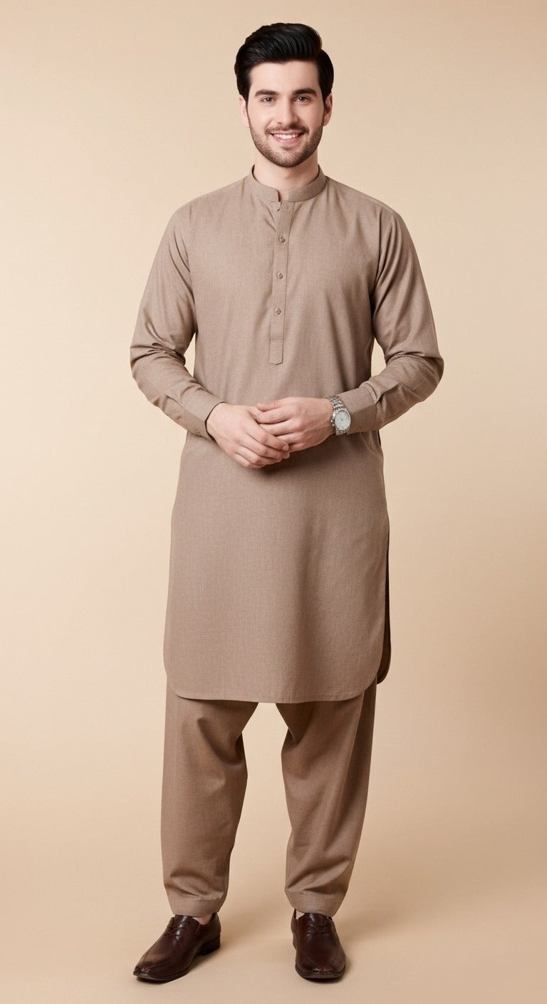 Premium look Khaddar karandi Winter collections - Wooden