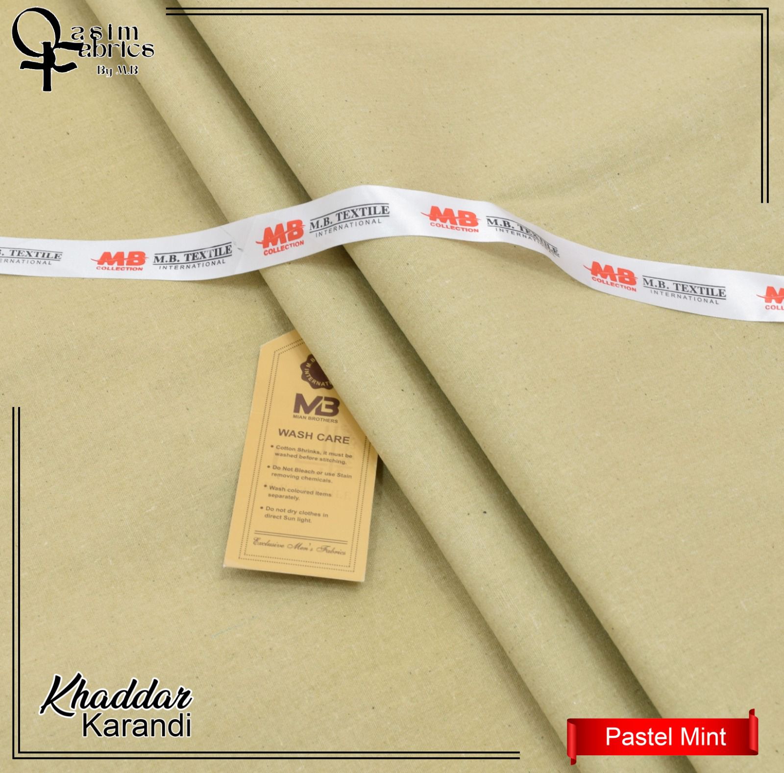 Premium look Khaddar karandi Winter collections - Pastel Mint